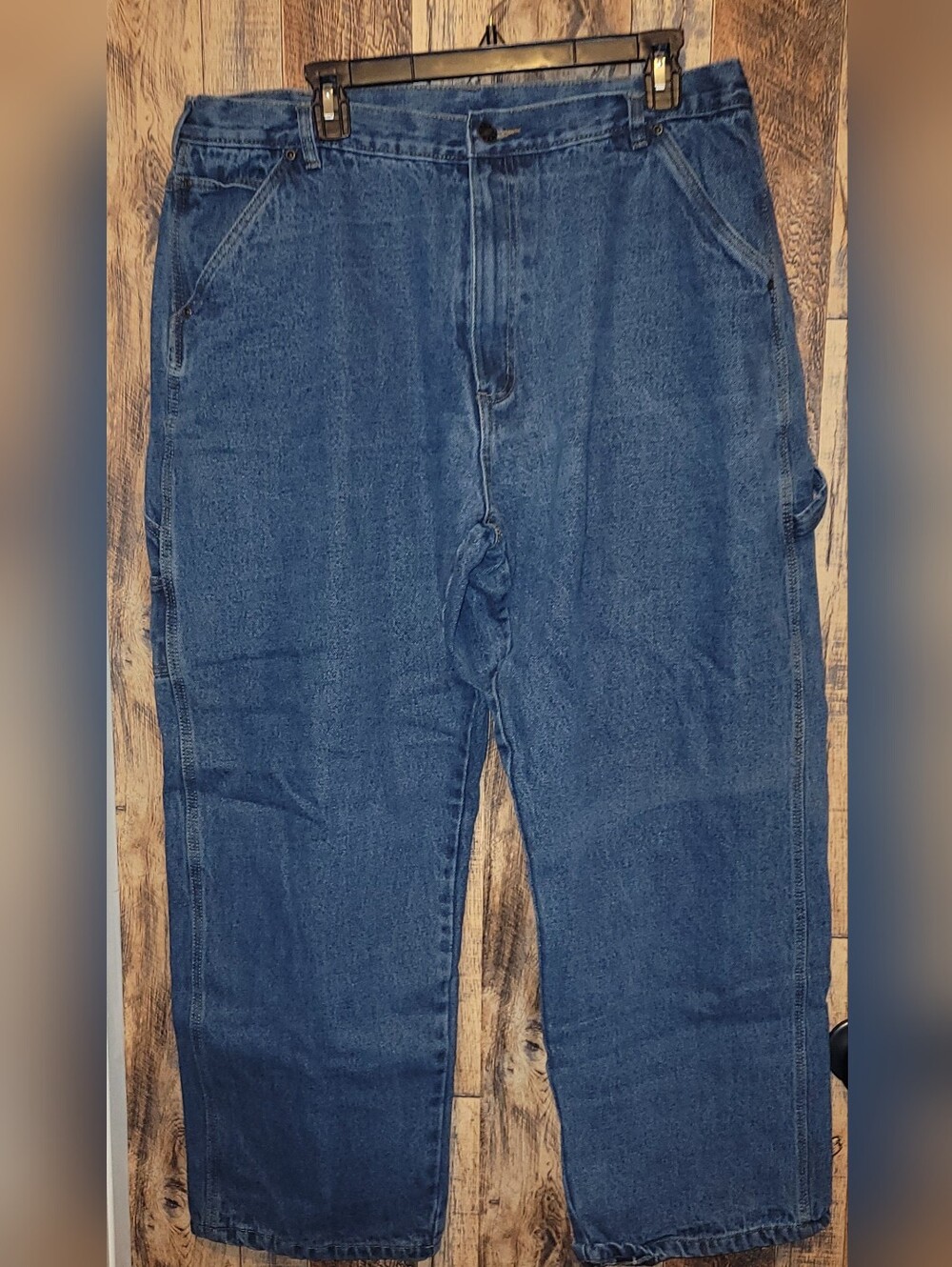 Relaxed Fit Fleece Lined Men's Denim Carpenter Jeans